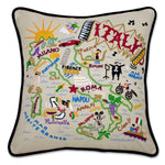 Italy Hand-Embroidered Pillow