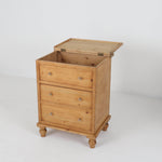 English Antique Pine Flip-Top Chest c1900